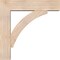 Ekena Millwork Thorton Block Smooth Bracket w/ Offset Brace, Douglas Fir, 7 1/2"W x 32"D x 32"H BKT0806X32X32THR05SDF - alternate 2